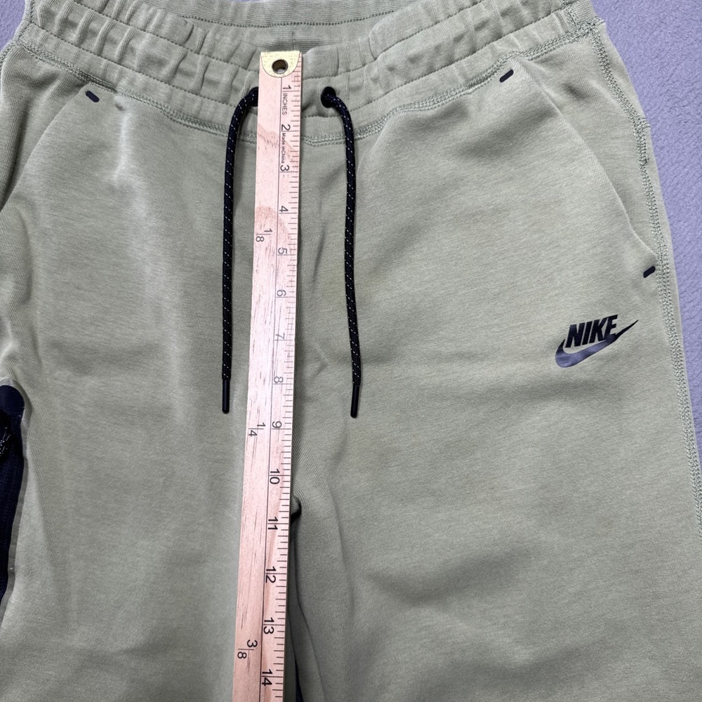 Nike Tech Fleece Jogger Pants Womens Sz Medium Green Athletic Pockets Athleisure - Picture 4 of 11